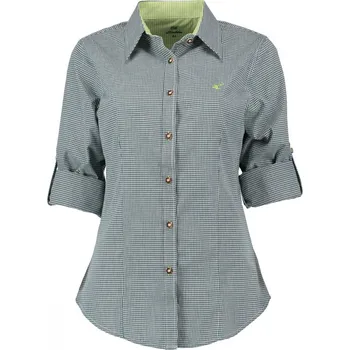 Dámská košile ORBIS - košile dámská tm.zelená zkr.rukáv (2857 57) 34