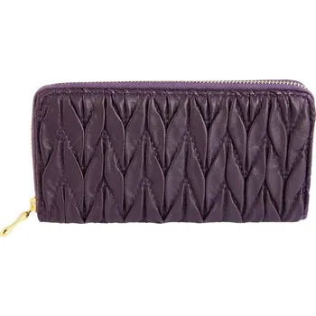 Peněženka Dámská peněženka Charm na zip lesklá fialová