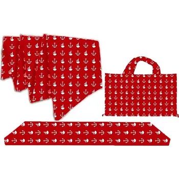 Zahradní lehátko Kaptan Červená kotva