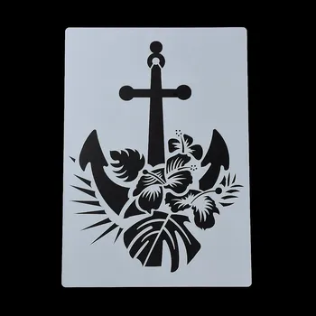 Plastová šablona, KOTVA, 21x29,7 cm, 1 kus