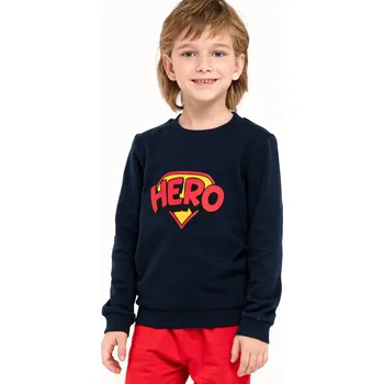 Chlapecká mikina Chlapecká mikina Hero - navy 98