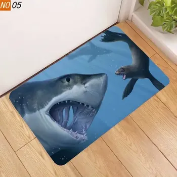 Koberec Protiskluzový koberec do ložnice a koupelny | styl žralok - 5,100 x 120 cm 39 x 47 palců