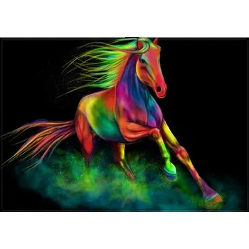 Koberec Moderní dětský koberec s koněm - 11,40 x 60 cm 16 x 24 palců