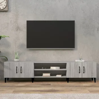 Televizní stolek vidaXL TV skříňka 180 x 31,5 x 40 cm kompozitní dřevo [816269] Barva: šedá sonoma