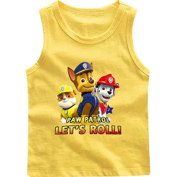 Dívčí tričko Tlapková Patrola - bavlněné tílko Barva: Žlutá, Velikost: 140 CM