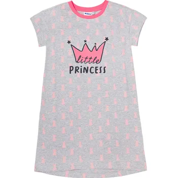 Dívčí noční košile Dívčí noční košile Little Pricess - šedý melanž 134