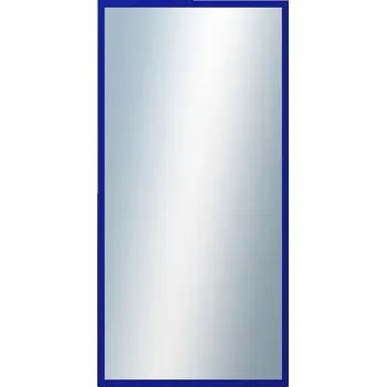 Zrcadlo DANTIK - Zarámované zrcadlo - rozměr s rámem cca 50x100 cm z lišty PERLA modrá lesklá vysoká (2877)