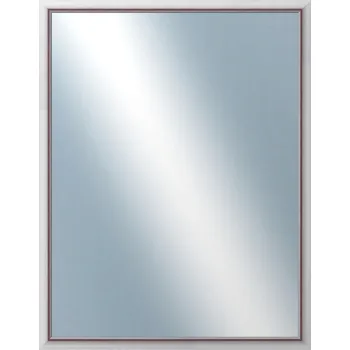 Zrcadlo DANTIK - Zarámované zrcadlo - rozměr s rámem cca 70x90 cm z lišty RIVIERA vínová (3104)