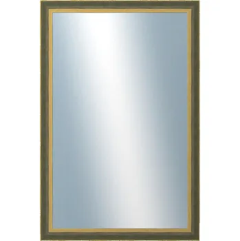 Koupelnový nábytek DANTIK - Zarámované zrcadlo - rozměr s rámem cca 80x120 cm z lišty ZVRATNÁ zelenozlatá plast (3070)
