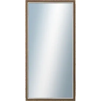 Zrcadlo DANTIK - Zarámované zrcadlo - rozměr s rámem cca 50x100 cm z lišty TAIGA sv.hnědá (3106)