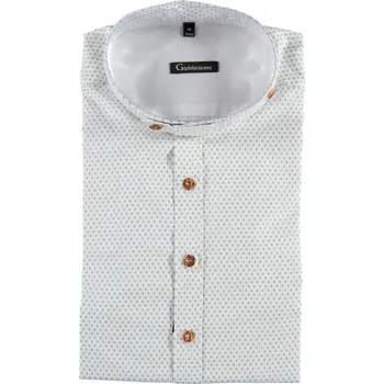 Pánská košile Gipfelstürmer - košile pánská společenská bílá se stojáčkem 3776 47/48