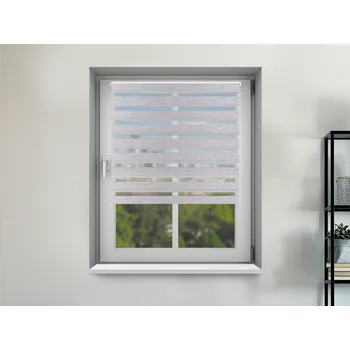 Roleta FEXI Zatemňovací Roleta Den a noc, Blackout II., Popelavá, E 080 v POLO kazetě, 150x30 cm