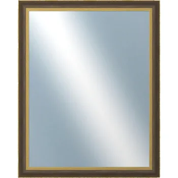 Koupelnový nábytek DANTIK - Zarámované zrcadlo - rozměr s rámem cca 80x100 cm z lišty ZVRATNÁ černozlatá plast (3071)