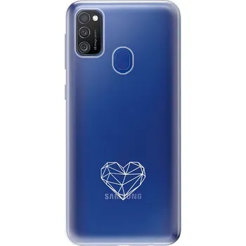 Pouzdro na mobilní telefon Odolné silikonové pouzdro iSaprio - čiré - Digital Love - Samsung Galaxy M21