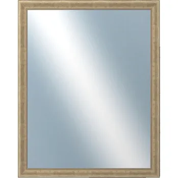 Zrcadlo DANTIK - Zarámované zrcadlo - rozměr s rámem cca 80x100 cm z lišty KŘÍDLO malé stříbrné patina (2775)