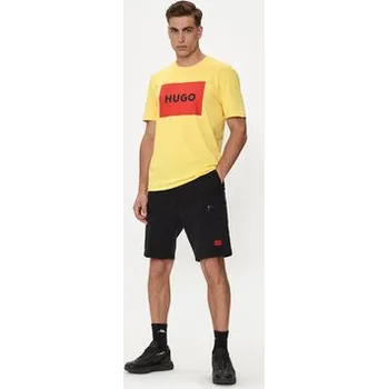 Pánské oblečení Hugo T-Shirt Dulive222 50467952 Žlutá Regular Fit S