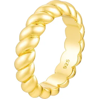 Prsten Olivie Stříbrný prsten CROISSANT GOLD 4,7mm 8799 Velikost prstenů: 7 (EU: 54-56) Ag 925; ≤4,0 g.