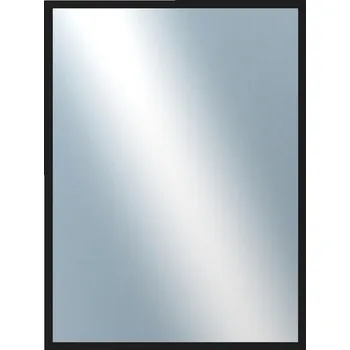 Zrcadlo DANTIK - Zarámované zrcadlo - rozměr s rámem cca 60x80 cm z lišty PERLA černá lesklá vysoká (2548)