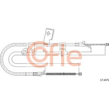 Auto-moto Tažné lanko, parkovací brzda COFLE 92.17.1071