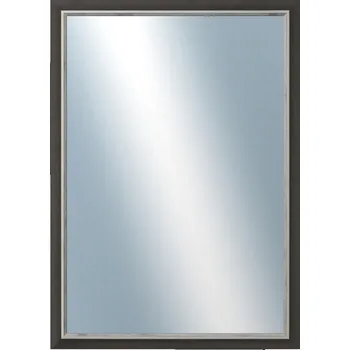 Zrcadlo DANTIK - Zarámované zrcadlo - rozměr s rámem cca 50x70 cm z lišty TAIGA černá (3108)