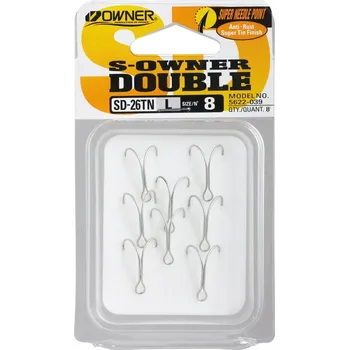 Rybářský háček dvojháček Owner /8ks/ SD26.14