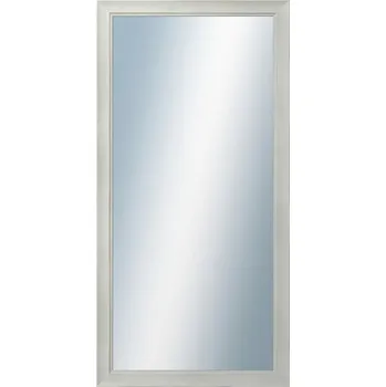Zrcadlo DANTIK - Zarámované zrcadlo - rozměr s rámem cca 50x100 cm z lišty ANDRÉ velká bílá (3155)