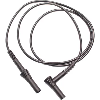 Příslušenství k měřicímu přístroji Bezpečnostní kabel čtvercový-rovný banánek 4mm PPS1C-0001-BK 10A, CAT IV 600V, černý