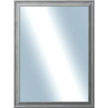 Zrcadlo DANTIK - Zarámované zrcadlo - rozměr s rámem cca 60x80 cm z lišty KOSTELNÍ malá šedá (3167)