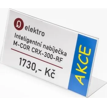 Stojánek PVC-S1 - šikmý - PVC-S1-25x40-S-LESK