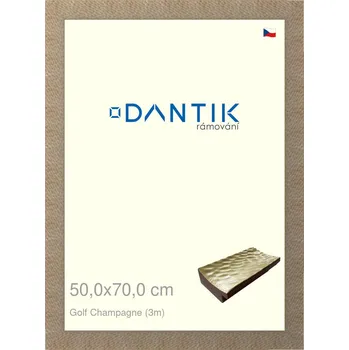 Rám na obraz DANTIK rámeček 50x70 | Golf champagne (Plexi Čiré) (Vyrobeno s láskou u nás v DANTIKU)