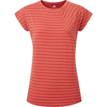 Dámské tričko Mountain Equipment Silhouette Tee Women'S Barva: Rosewood Stripe/Rosewood, Velikost: S