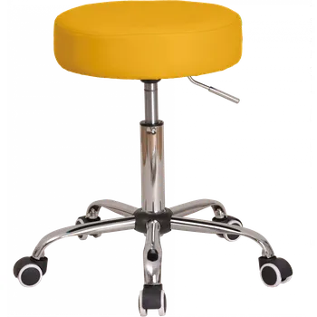 LZ 21SP židle lékařská, HR sedák, ekokůže žlutá