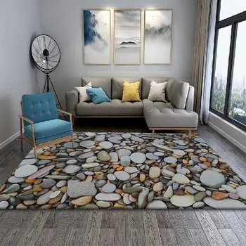 Koberec Koberec 3D tisk do obýváku | styl pláž - 15,160 x 200 cm 63 x 79 palců