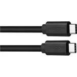 AVACOM datový a nabíjecí kabel USB Type-C - USB Type-C, 100cm, černá DCUS-TPCC-P10B