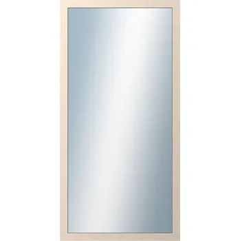Zrcadlo DANTIK - Zarámované zrcadlo - rozměr s rámem cca 60x120 cm z lišty 4020 bílá prodřená (2766)