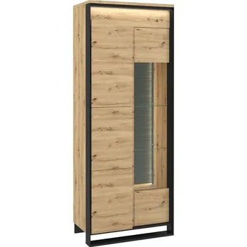 Knihovna Sconto QUANT 03 dub artisan/černá