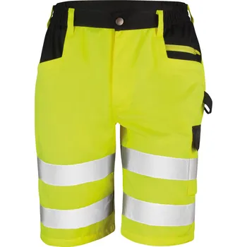 Pánské kraťasy Result Unisex bezpečnostní kraťasy R328X Fluorescent Yellow XXL