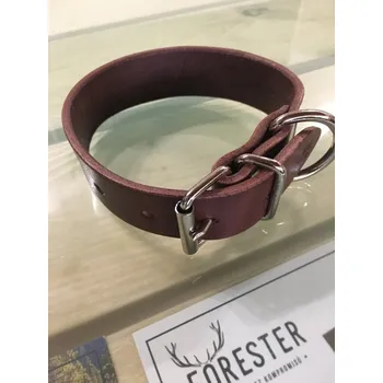 Obojek pro psa FORESTER - kožený obojek široký 40