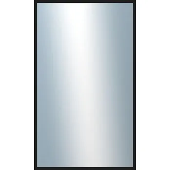 Zrcadlo DANTIK - Zarámované zrcadlo - rozměr s rámem cca 60x100 cm z lišty PERLA černá lesklá vysoká (2548)
