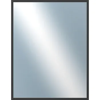 Koupelnový nábytek DANTIK - Zarámované zrcadlo - rozměr s rámem cca 70x90 cm z lišty Hliník černá | P05-021 (7005021)