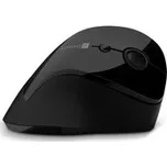 CONNECT IT FOR HEALTH ergonomická vertikální myš, (+ 1x AA baterie zdarma), bezdrátová, ČERNÁ CMO-2700-BK