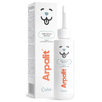 Kosmetika pro psa Arpalit Care ušní čisticí roztok s rostlinnými extrakty 100 ml