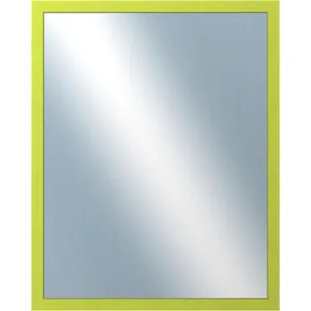 Zrcadlo DANTIK - Zarámované zrcadlo - rozměr s rámem cca 40x50 cm z lišty PASTELKA světle zelená rovná (2560)