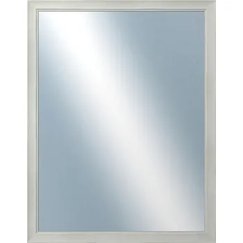 Zrcadlo DANTIK - Zarámované zrcadlo - rozměr s rámem cca 70x90 cm z lišty ANDRÉ velká bílá (3155)