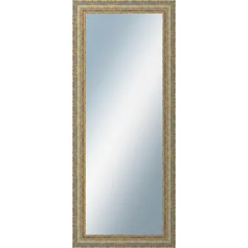 Koupelnový nábytek DANTIK - Zarámované zrcadlo - rozměr s rámem cca 50x120 cm z lišty ZVRATNÁ bílozlatá plast (3067)
