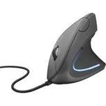 TRUST Verto/Vertikální/Optická/Pro praváky/1 600 DPI/Drátová USB/Černá 22885