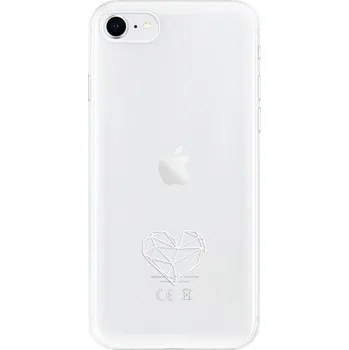 Odolné silikonové pouzdro iSaprio - čiré - Digital Love - iPhone SE 2020