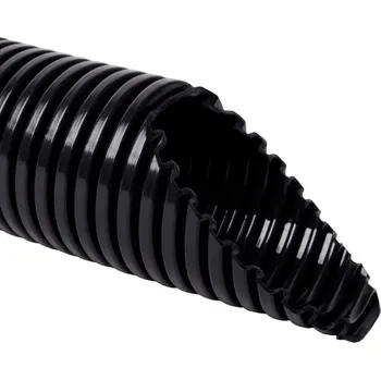 kabelová chránička Ohebná trubka UV stabilní bezhalogenová PA pr. 21,2 mm, 350N/5cm, černá