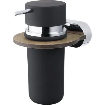 Dávkovač mýdla BISK Bergen dávkovač mýdla 200 ml chrom-dřevo-černá 07101