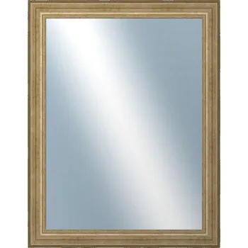 Zrcadlo DANTIK - Zarámované zrcadlo - rozměr s rámem cca 70x90 cm z lišty HRAD stříbrná patina (2823)